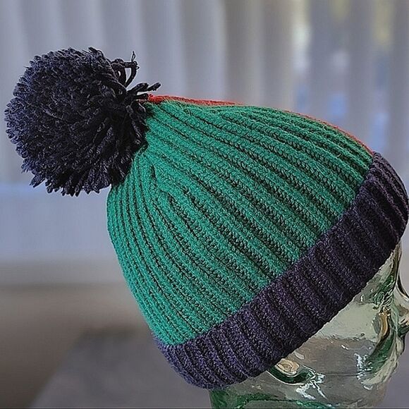GAP Kids Colorblock Pom Beanie - Picture 5 of 10